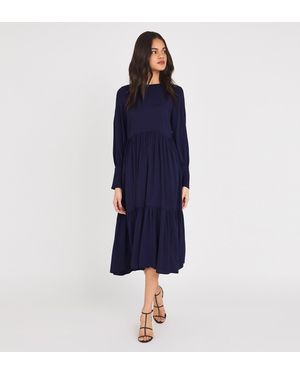 Finery London Bella Midi Dress - Blue
