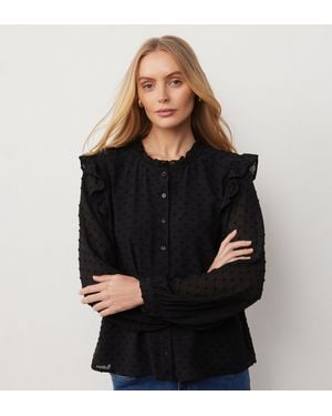 Finery London Lelani Chiffon Blouse With Detachable Cami - Black