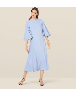 Finery London Nadia Cornflower Full Sleeve Dress - Blue