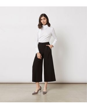 Finery UK Bristol Cropped Trousers - White