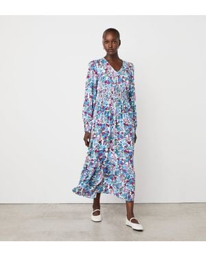 Finery London Erina Midi Dress - Blue
