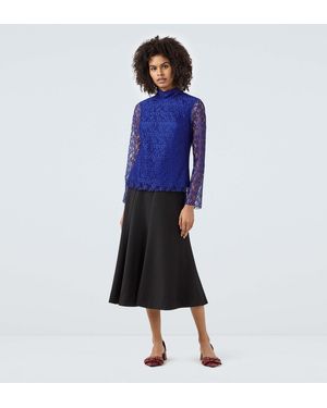 Finery London Dalston Lace Top - Blue