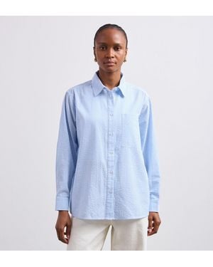 Finery London Tabitha Cotton Shirt - Blue