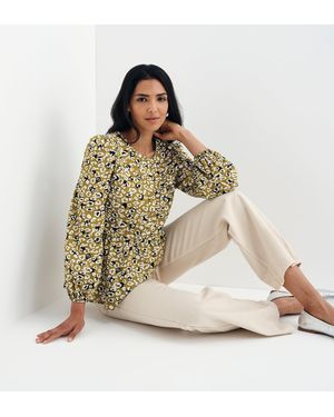 Finery London Bel Cotton Blouse - Green