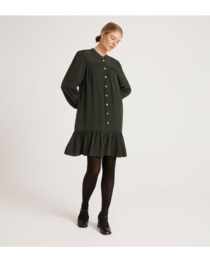 Finery London Beccy Crepe Short Dress - Black