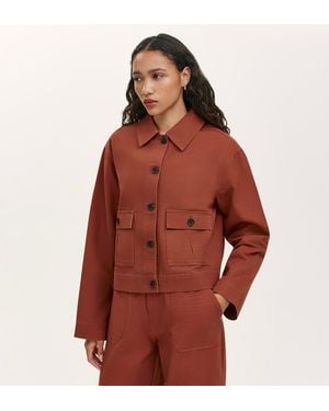 Finery London Kelsie Canvas Jacket - Red