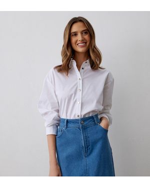 Finery UK Saphire Cotton Shirt - White
