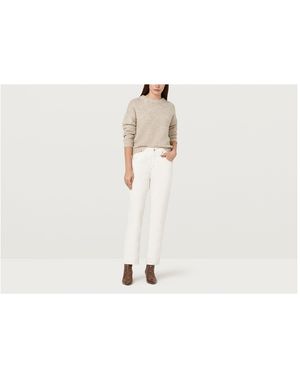 Finery London Aiko Ecru Straight Leg Jeans - White