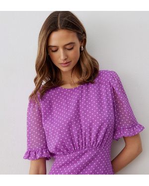Finery London Jennifer Midi Dress - Purple