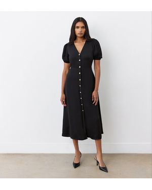 Finery London Kimberley Crepe Midi Dress - Black
