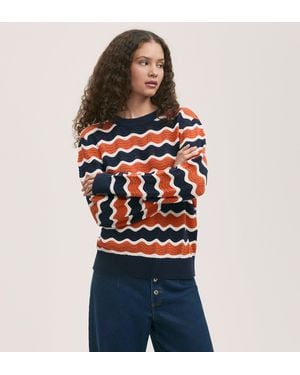 Finery London Antonia Crochet Jumper - Red