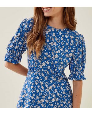 Finery London Mela Midi Dress - Blue