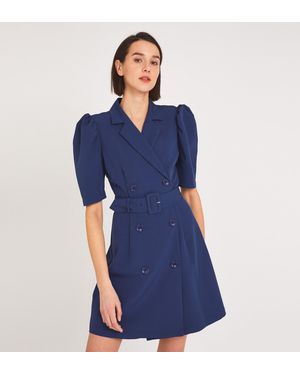 Finery London Sylvie Mini Dress - Blue