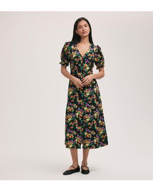 Finery London Alia Crepe Midi Dress - Green