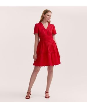 Finery London Reece Short Dress - Red