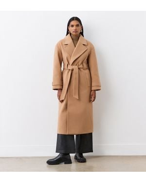 Finery London Sally Long Coat - Natural