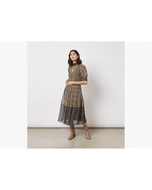 Finery London Spencer Georgette Dress - White
