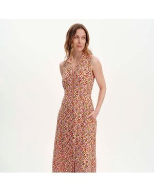 Finery London Beatrice Sleeveless Midi Shirt Dress - Multicolour