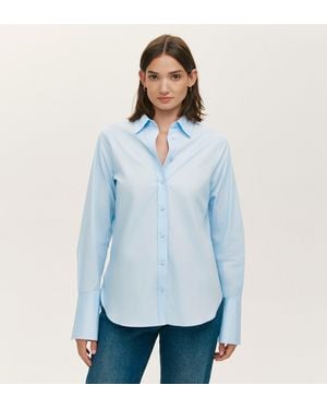 Finery UK Dillon Cotton Shirt - Blue