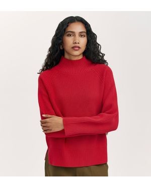Finery London Kaela High Neck Jumper - Red