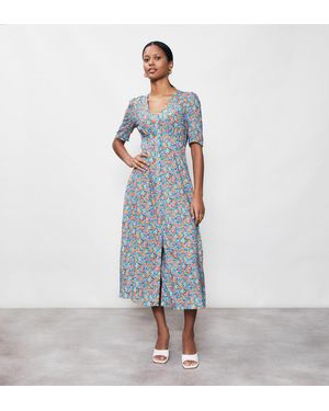 Finery London Camilla Midi Dress - Blue