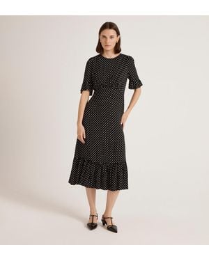 Finery London Sylvie Midi Tea Dress - Black
