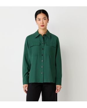 Finery UK Nicola Utility Shirt - Green