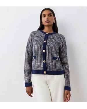Finery London Sasha Knitted Cardigan - Blue