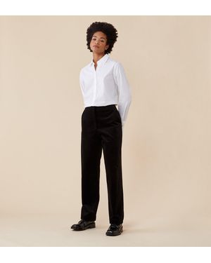 Finery London Chloe Velveteen Trousers - Natural