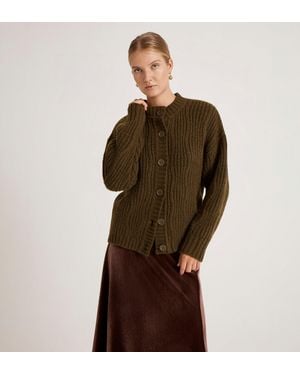 Finery London Ailsa Knitted Cardigan - Brown