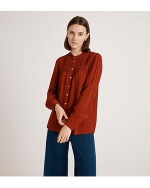 Finery UK Andrea Crepe Blouse - Red