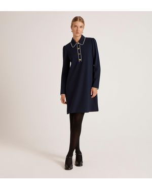 Finery London Ronnie Ponte Jersey Mini Dress - Blue