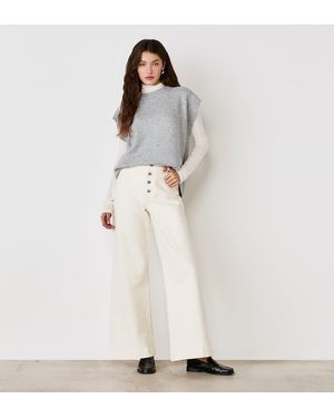 Finery London Tally Denim Jeans - White