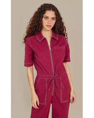 Finery London Emmy Jumpsuit - Red