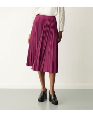 Finery London Lottie Midi Skirt - Red