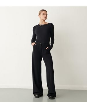 Finery UK Frankie Wide Leg Trousers - Blue