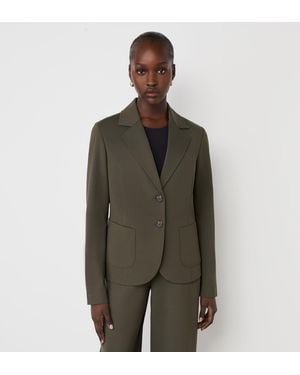 Finery UK Jules Ponte Jersey Blazer - Green