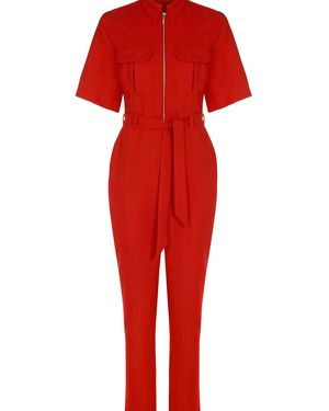 Finery London Jessie Jumpsuit - Red