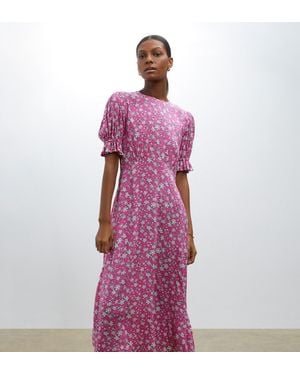 Finery London Mela Midi Dress - Purple