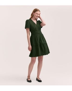 Finery London Reece Short Dress - Green