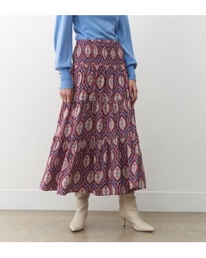 Finery London Daniela Midi Skirt - Purple