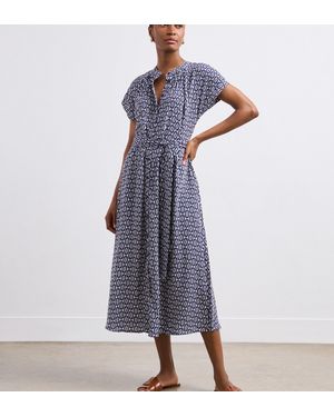 Finery London Ursula Midi Shirt Dress - Blue