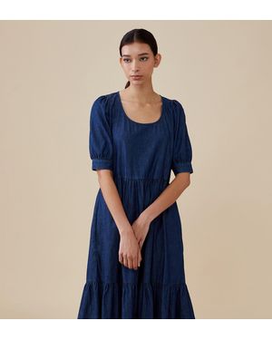 Finery London Amelia Dress - Blue