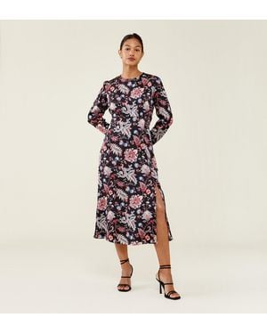 Finery London Selma Midi Dress - Blue