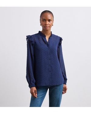 Finery London Lelani Chiffon Blouse With Detachable Cami - Blue