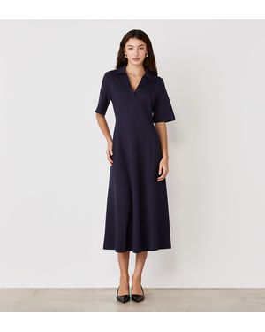Finery London Trinity Ponte Jersey Midi Dress - Blue