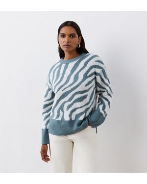 Finery UK Tully Knitted Jumper - Blue