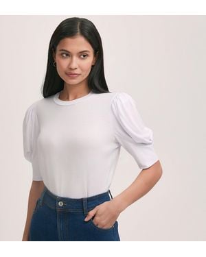 Finery London Oriel Jersey T-Shirt - White