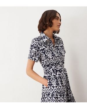 Finery London Lana Cotton Shirt Dress - White