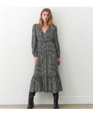 Finery UK Suzie Dot Dress - Grey